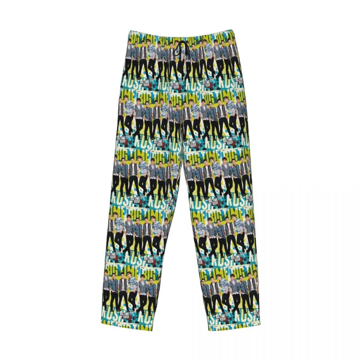 Pantaloni da pigiama personalizzati Big Time Rush Band da uomo, indumenti da notte, pantaloni da salotto con tasche