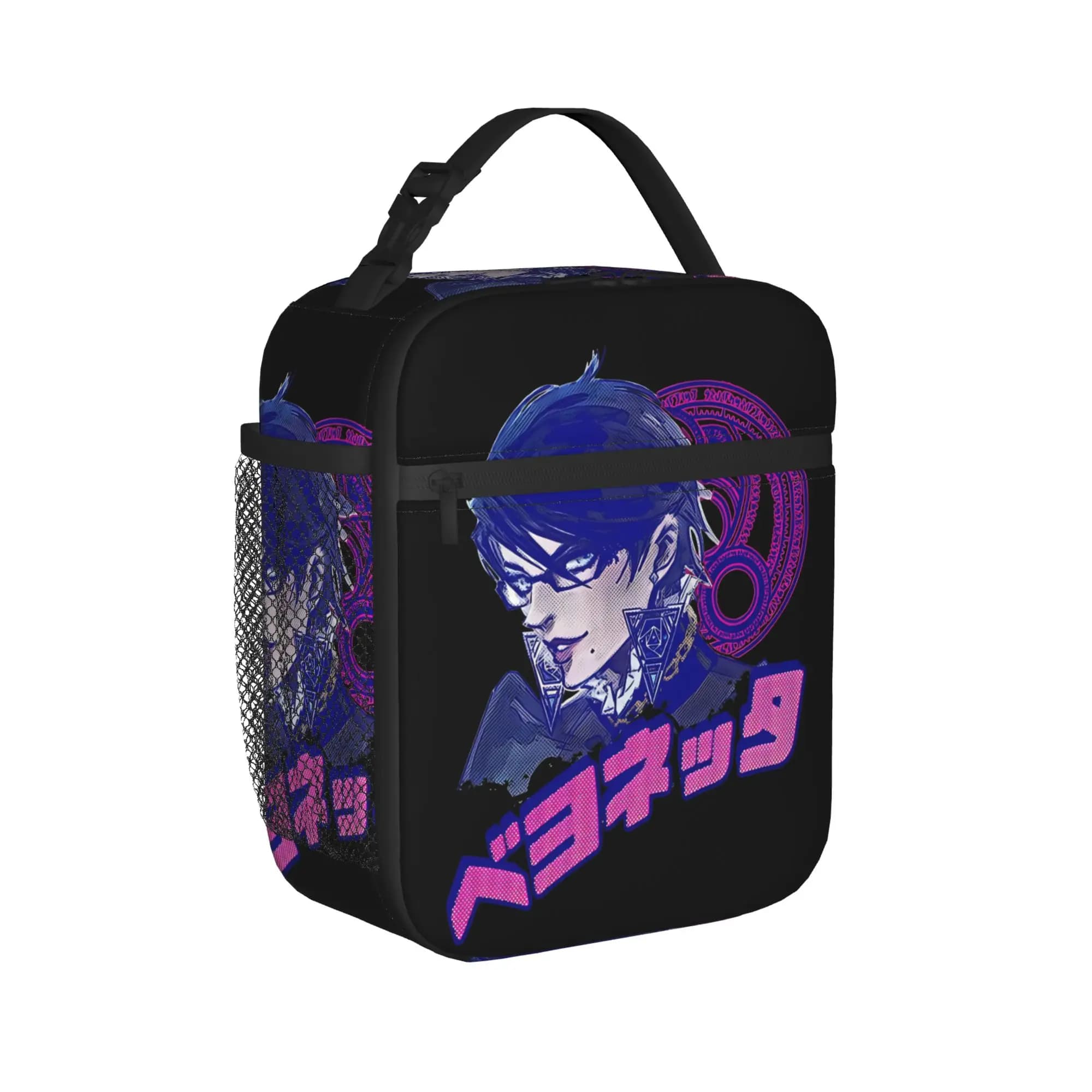 Bayonettas 04 Borsa termica per il pranzo, grande contenitore per alimenti, borsa frigo, borsa per il pranzo, borsa per il lavoro, per picnic, borsa per il trasporto di alimenti