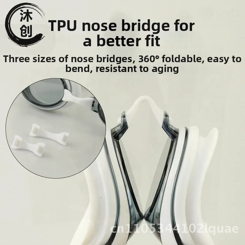Professional silicone swimwear for training Swimwear with adjustable high-definition waterproof padding strap with