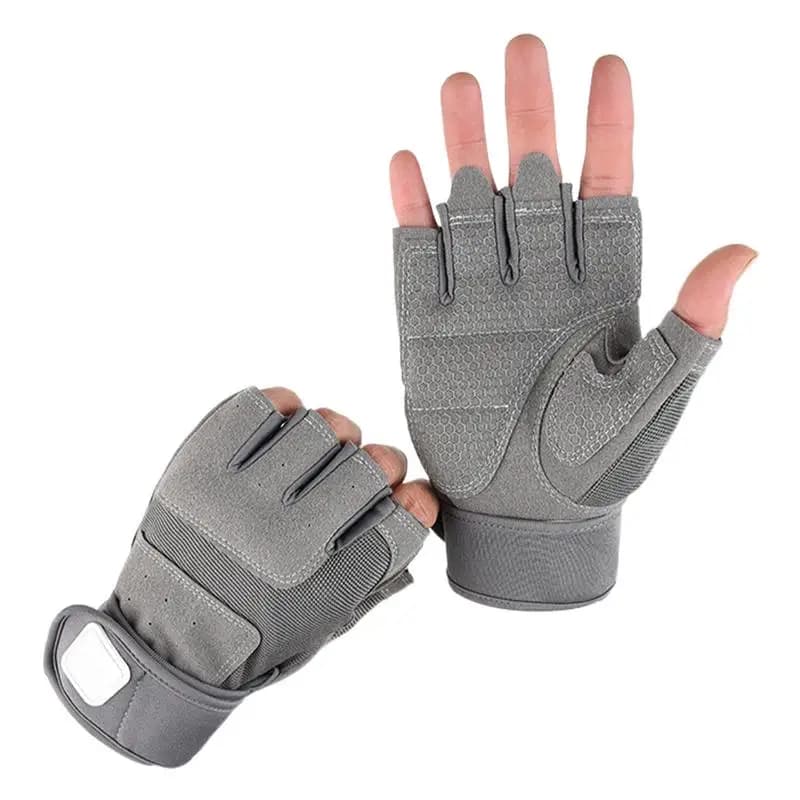 Hand-Free Work Gloves Gym Gloves Adjustable Non-slip Gloves Reinforced with Palm for Cycling Hunting Climbing