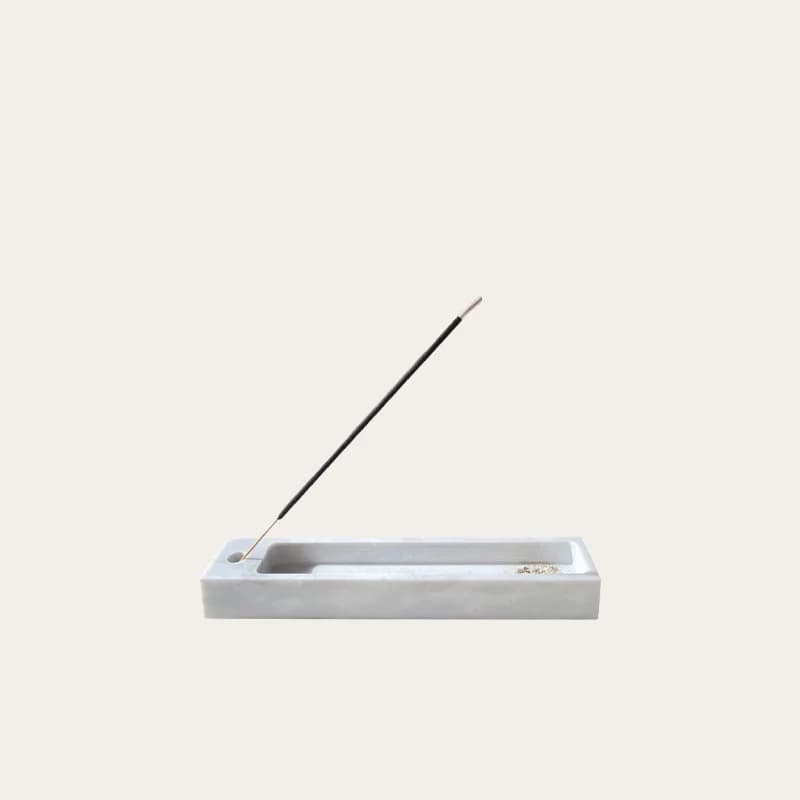 Ornamenti per la decorazione del desktop dell'hotel domestico della stanza del modello del bastone di incenso quadrato giapponese in marmo naturale