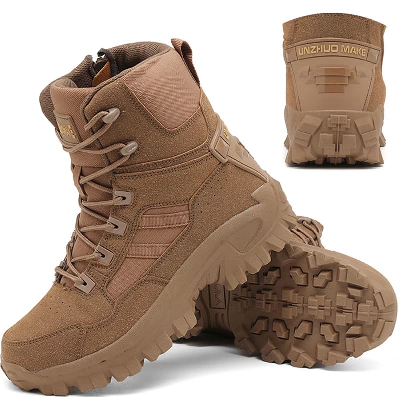Nuovi stivali da Trekking Outoor uomo Desert Shoes uomo Outdoor Hunting Trekking stivali da campeggio uomo Tactical Boot Work Safty Shoes
