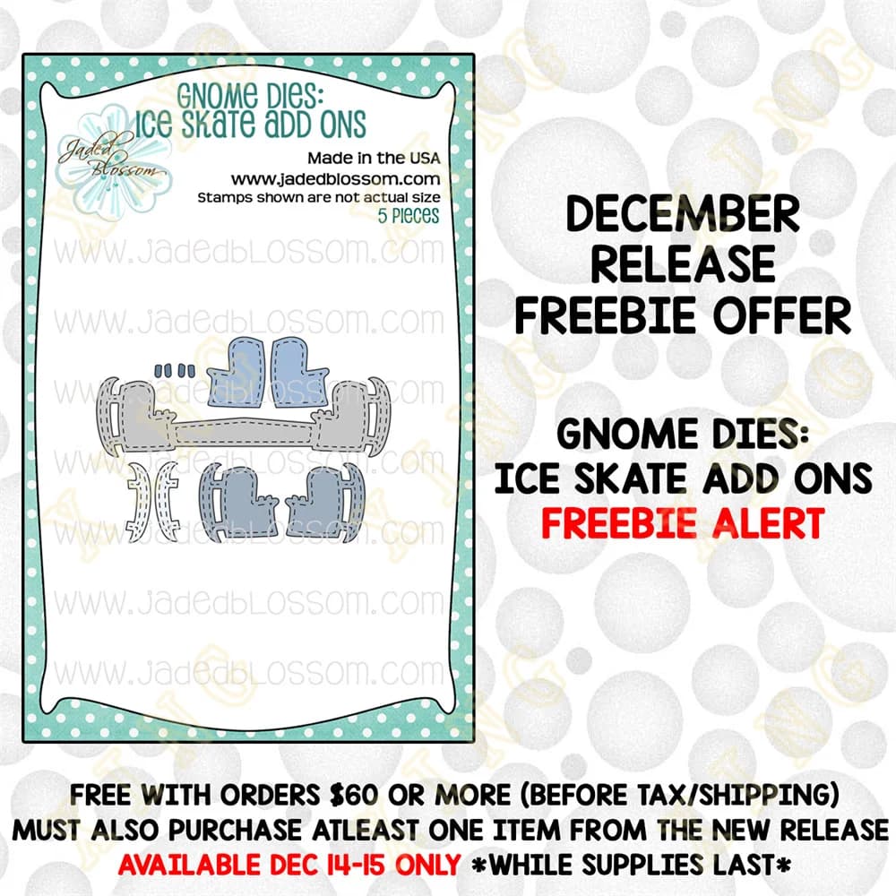 Gnome Ice Skate Add Ons fustelle Craft goffratura fare carta biglietto di auguri che fa modello fai da te fatto a mano 2024 nuovo arrivo