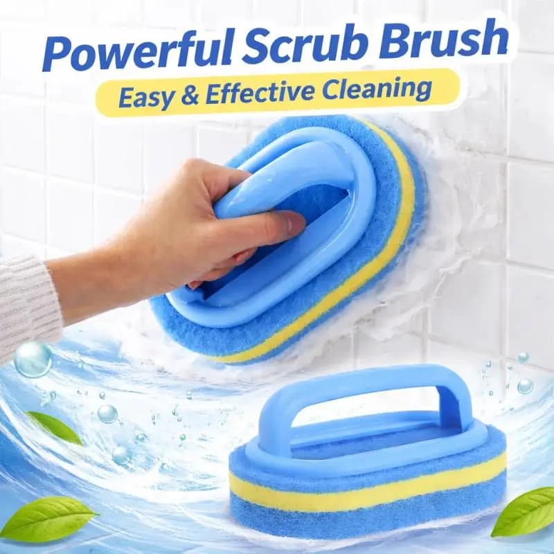 1/2/4PCS Household Easy Cleaning Brush With Handle Sponge Kitchen Bathroom Toilet Wall Window Ceramic Tile Cleaning Tools