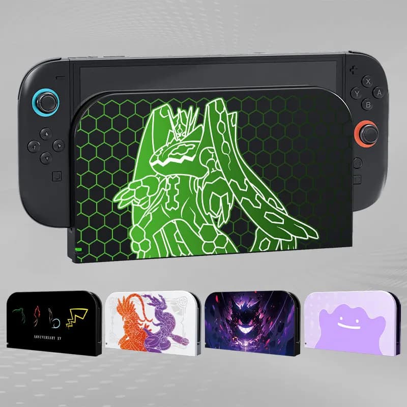 Cute Cartoon Faceplate Protective Cover For Nintendo Switch 2 Charging TV Dock Station Decorative Replacement Front Plate Case