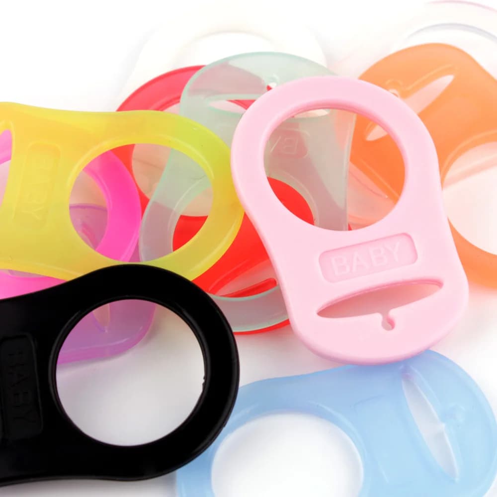 Chenkai 500 pezzi BPA gratuito in silicone catena ciuccio adattatore anelli portaciuccio anello manichino anelli MAM per tovagliolo NUK