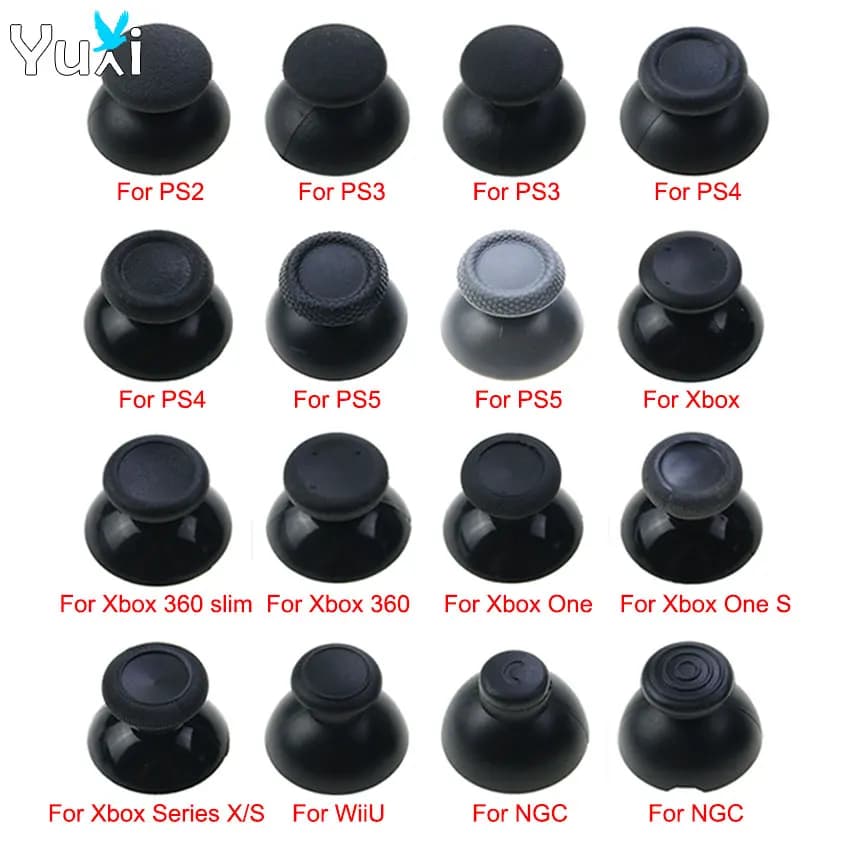 YuXi 1pc Joystick Analogico Thumb Stick Grip Cap Per PS5 PS4 PS3 PS2 Joypad Controller Per Xbox One Seriex X/S per NGC Thumbsticks
