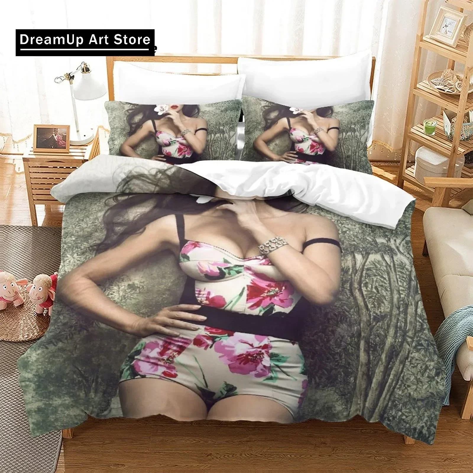 Sxey Monica Bellucci Bedding Set Single Twin Full Queen King Size Bed Set Aldult Kid Bedroom Duvetcover Sets 3D Bed Sheet Set
