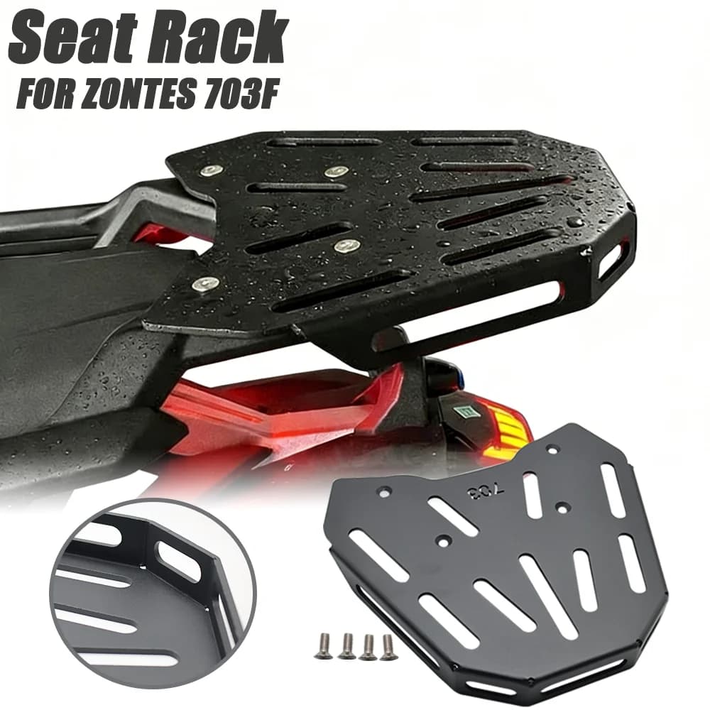 Portapacchi Posteriore Rimovibile per Moto ZONTES 703F, Supporto per Borse Laterali Personalizzato