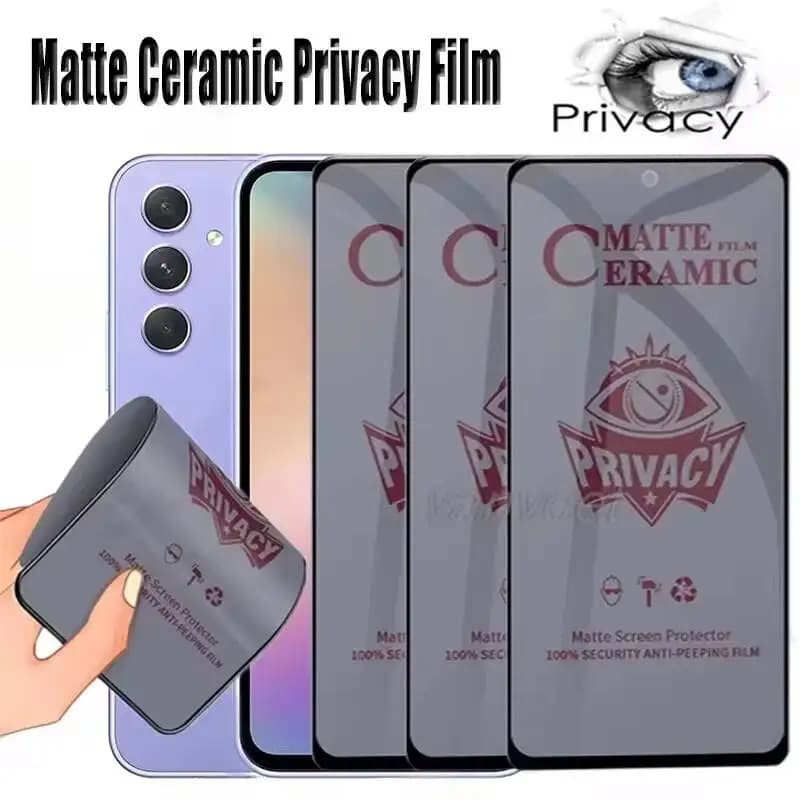1-4 Pezzi Pellicola Protettiva Opaca in Ceramica per la Privacy per Samsung S25 S24 Ultra S23 S22 A56 A36 A26 A55 A54 A53 A52 A35 A34 A33 A15 A16
