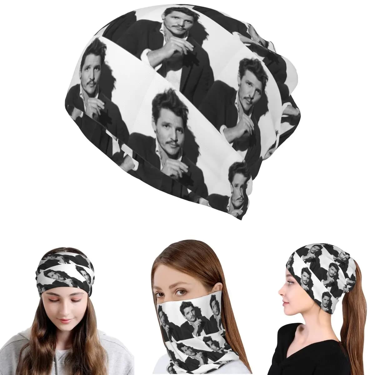 Bandana Pedro Pascal Sacred Heart, scaldacollo, maschera, sciarpa, maschera multifunzione, berretto, cappello per uomo, donna, adulto, traspirante