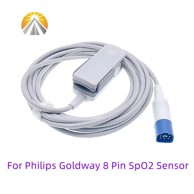 Nuovo M1191A SpO2 Sensore 8 Pin Per Philips HP M3 M4 MP20 MP30 Goldway UT6000A G3 Riutilizzabile Bambino Adulto Neonati Animale FHR Sonda