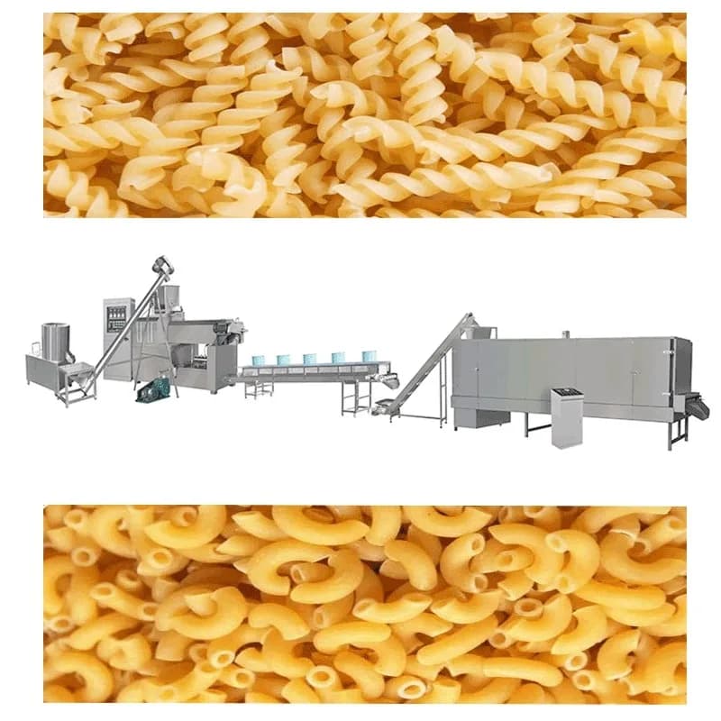 Macchina per la produzione di pasta a spirale per estrusione alimentare a doppia vite per maccheroni per la linea di produzione di maccheroni