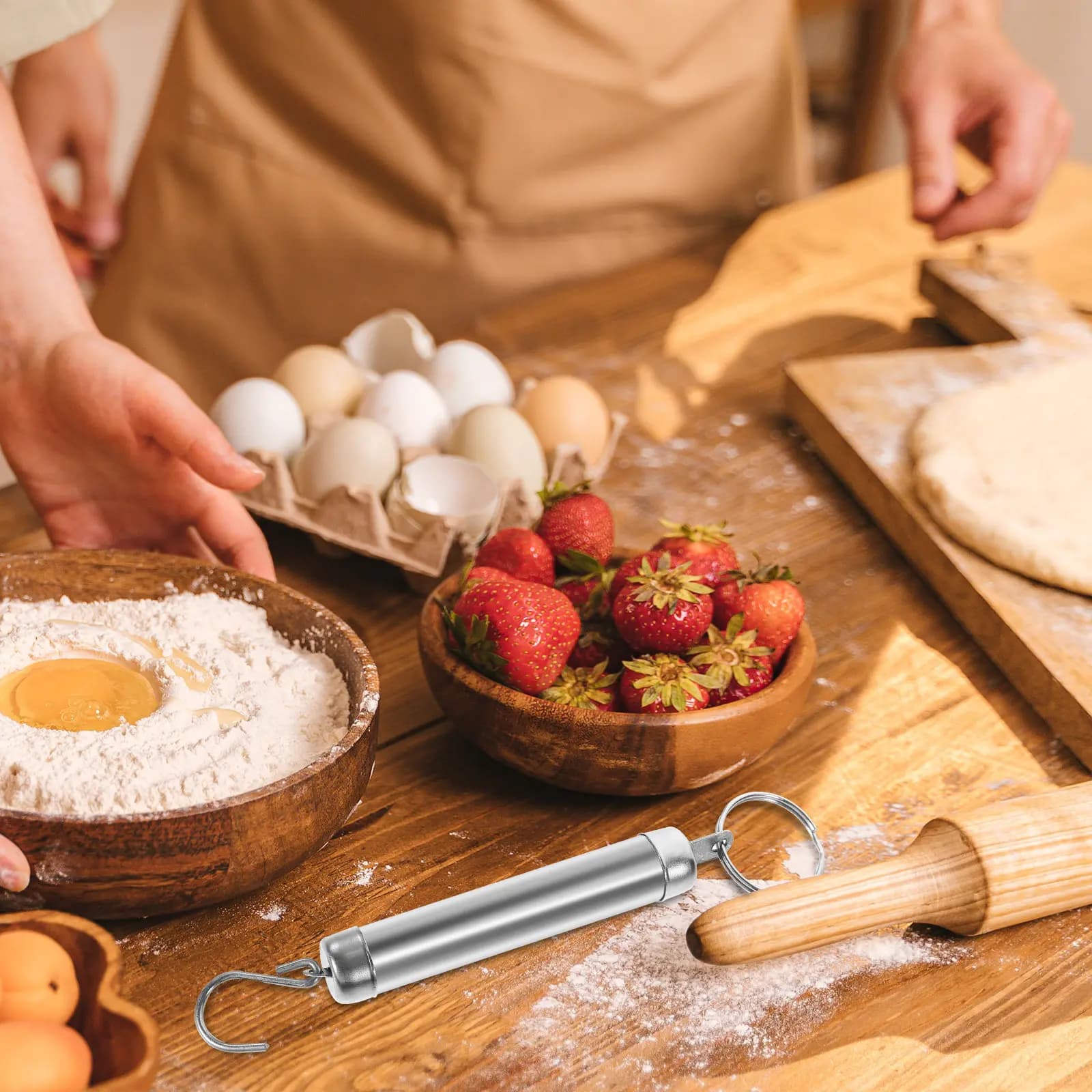 Bilancia Meccanica a Molla con Quadrante, Portatile e Compatta, Strumento da Cucina per Alimenti, Pesca, Bagagli, Valigie, Borse, Portatile
