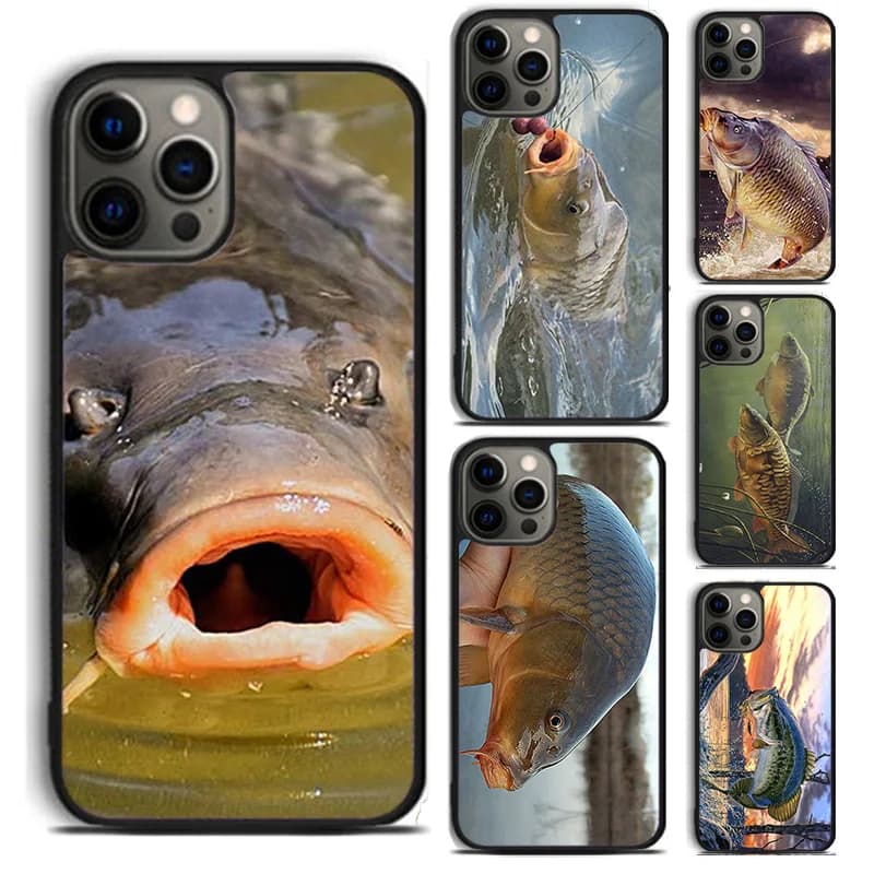 CARP FISHING FISH phone Case Cover For iPhone 17 Air 16 15 14 Plus Apple 11 12 13 Pro Max coque