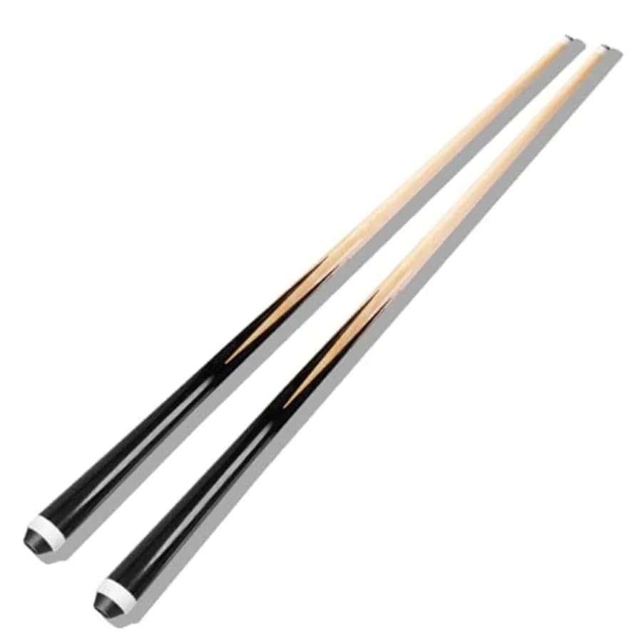 Set di 2 Stecche da Biliardo da 36 Pollici con Punta in Pelle da 13mm, Stecche Durevoli in 2 Pezzi per Principianti