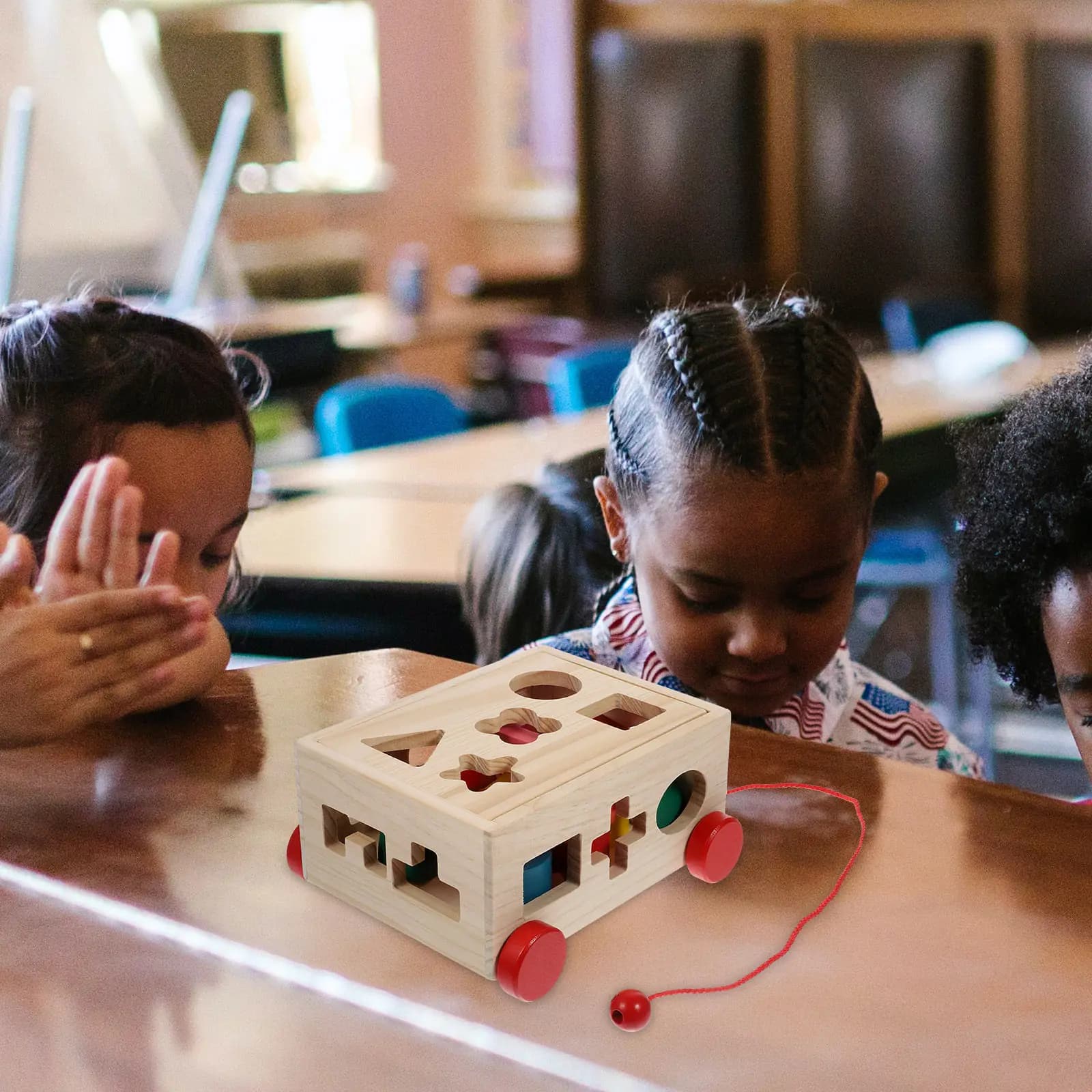 Set di Blocchi Geometrici in Legno per Abbinamento Forme, Gioco Cognitivo Intelligente, Set Educativo Creativo per l'Apprendimento Precoce dei Bambini