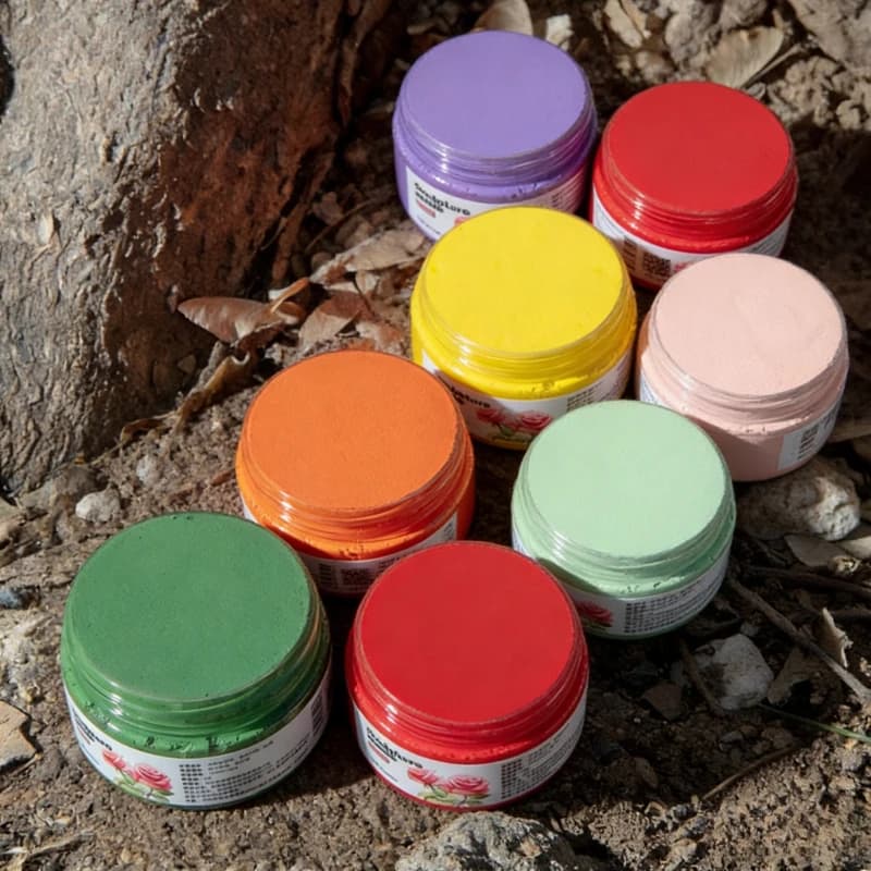 Eco-Friendly Sculpting Paste Reusable Modeling Clay with Plant Fiber Air Dry No Cracking No Shrinkage 200g/450g for Art Craft
