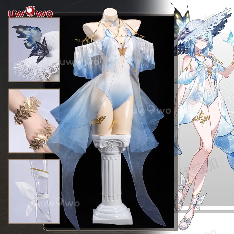 PRE-VENDITA UWOWO Costume Cosplay Shorekeeper del Gioco Wuthering Waves WuWa Shorekeeper Fanart Costume da Bagno Shorekeeper per Halloween