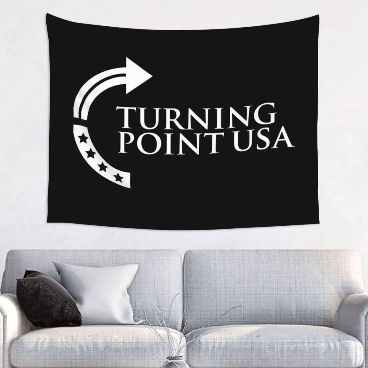 Punto di svolta USA Charlie Kirk Arazzo da parete Hippie Poliestere Arazzo da parete Coperta da parete Decorazione da parete Tappetino da yoga