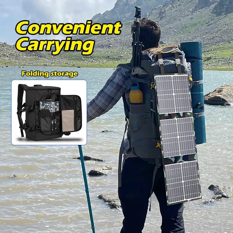 Kit pannello solare Completo da campeggio pieghevole 800W Stazione di energia solare MPPT Generatore portatile Caricatore 18V per auto Barca Caravan Camp