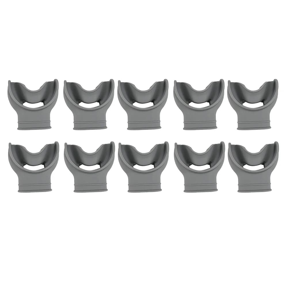 10 Count Mouthpiece for Snorkel and Scuba Regulator Use Engineered for Low Profile Fit and Minimal Water Ingress