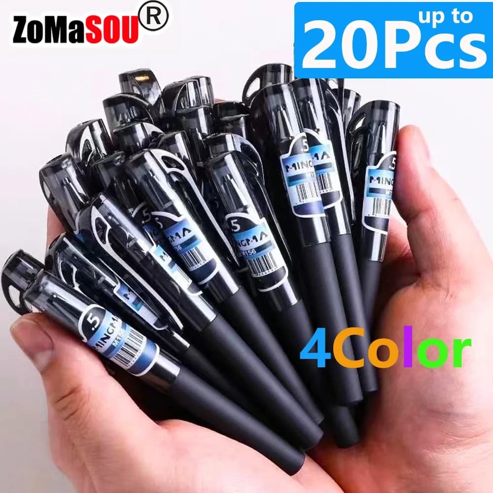 1-20 pezzi penna tascabile corta mini penna gel corta portatile piccola penna firma ad asciugatura rapida per piccoli studenti