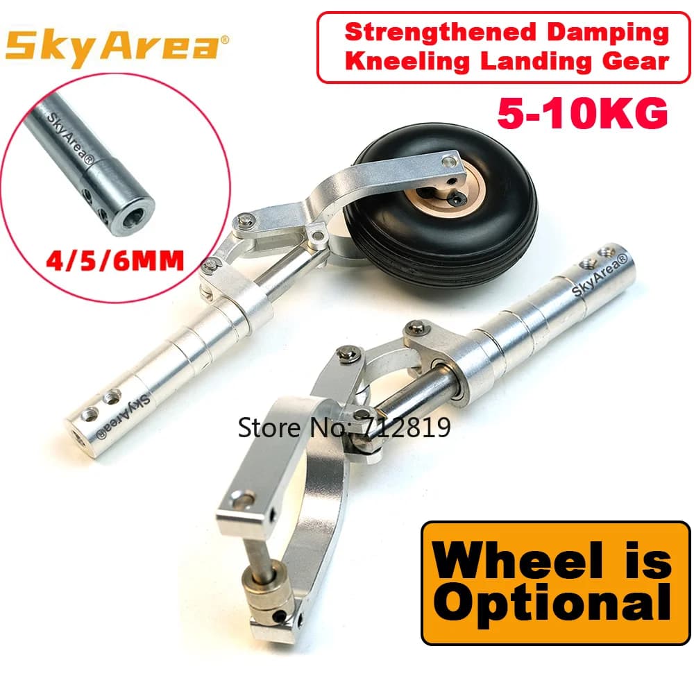 SkyArea 1 Piece Strengthened 5-10kg Damping Kneeling Landing Gear Worm Shock Tripod Fix Wing RC Aircraft EDF Plane Parts