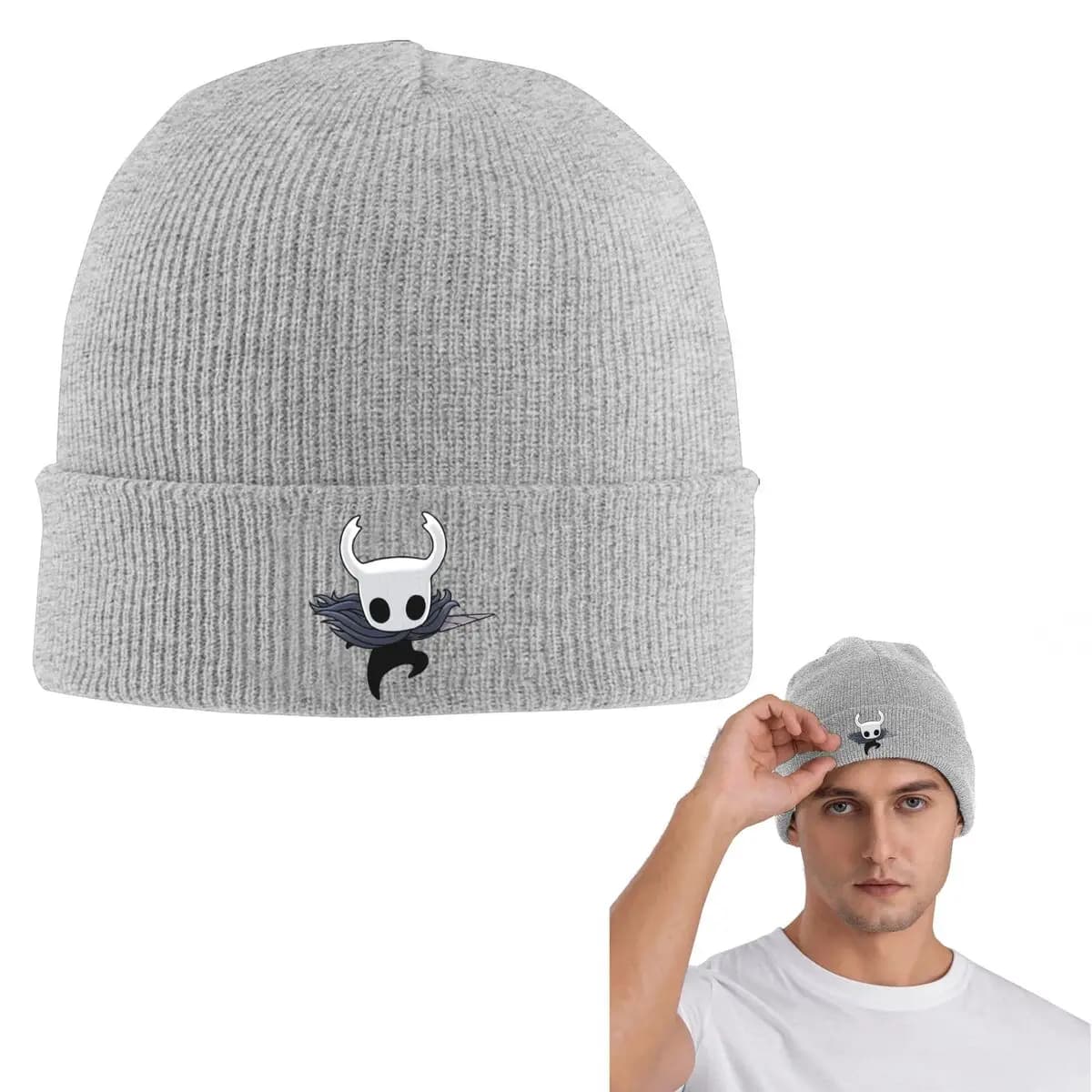 The Hollow Skull Videogioco Caldo berretto lavorato a maglia Cappello a cuffia moda Autunno Inverno Berretti da esterno Cappelli per uomo Donna Adulto
