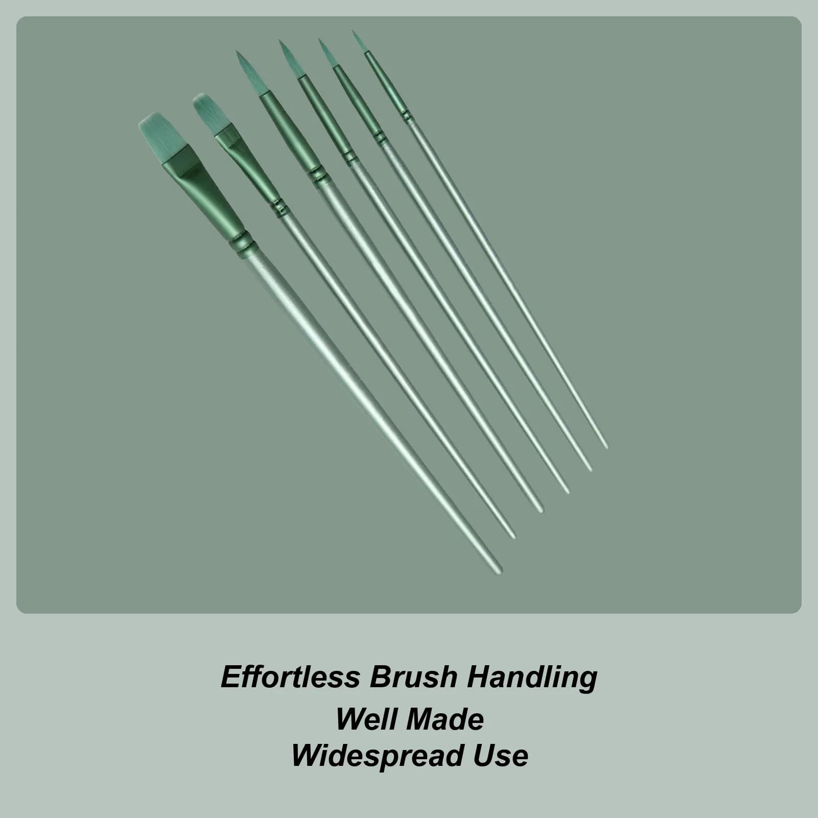 Watercolor Brush Set Nylon Hair Artist Acrylic Paint Brushes Drawing Art Tools 6 Pieces Paintbrushes For Gouache Ink Notebook