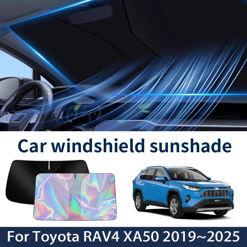 Parabrezza anteriore Parasole Per Toyota RAV4 XA50 2019 ~ 2025 2024 2023 2022 Auto Visiera Parasole Isolamento termico Estate Accessori di Raffreddamento