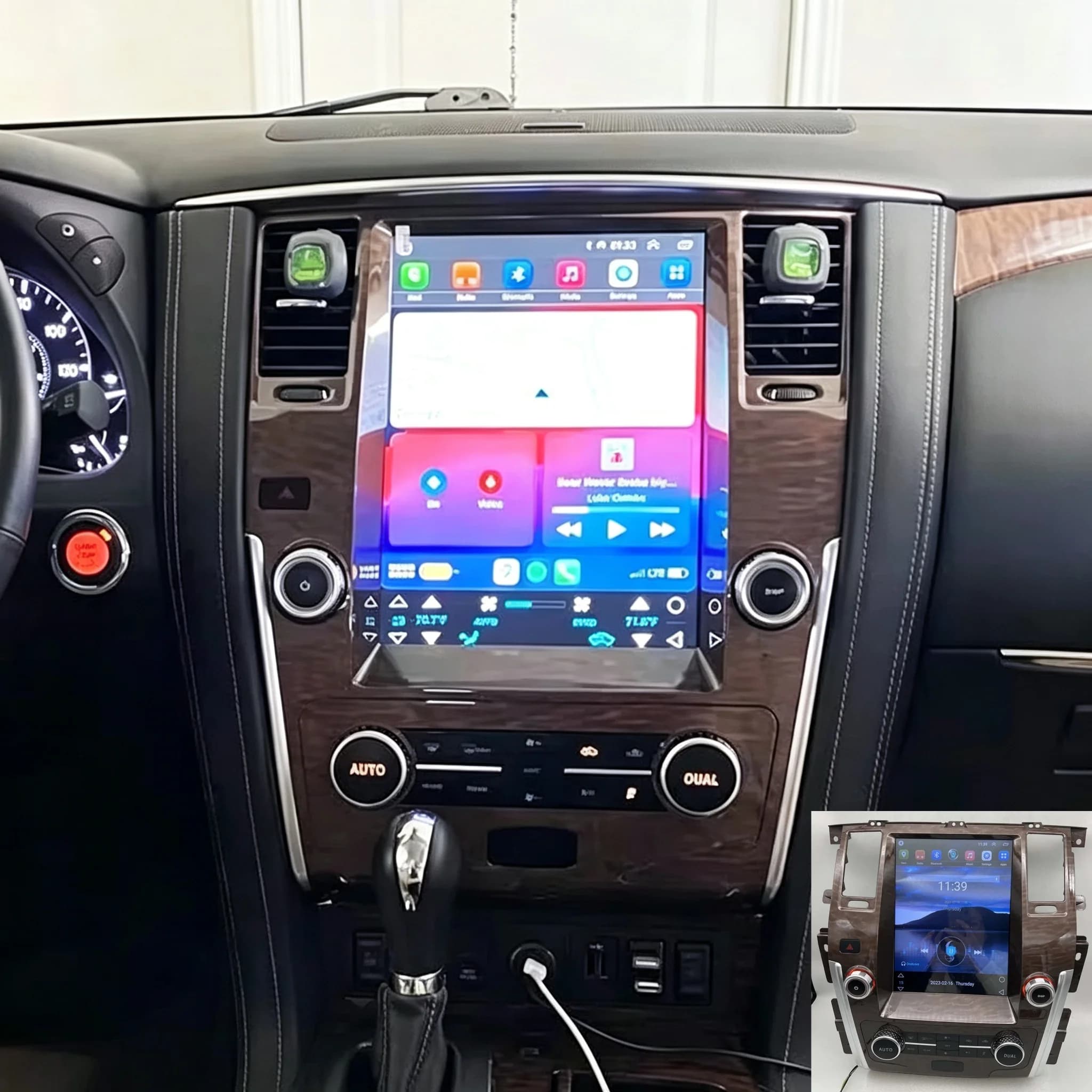 12.1" Screen For Android Nissan Armada Patrol Y61 Y62 2010 - 2020 Qualcomm Carplay CAR Multimedia Radio Stereo GPS Navigation