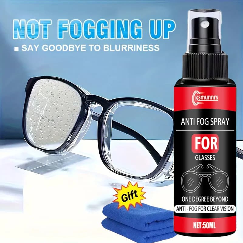 Glasses, Swimwear, Anti-fog and Waterproof Spray, Eyewear, Front Windshield for Car (Miopia Glasses, Fashion