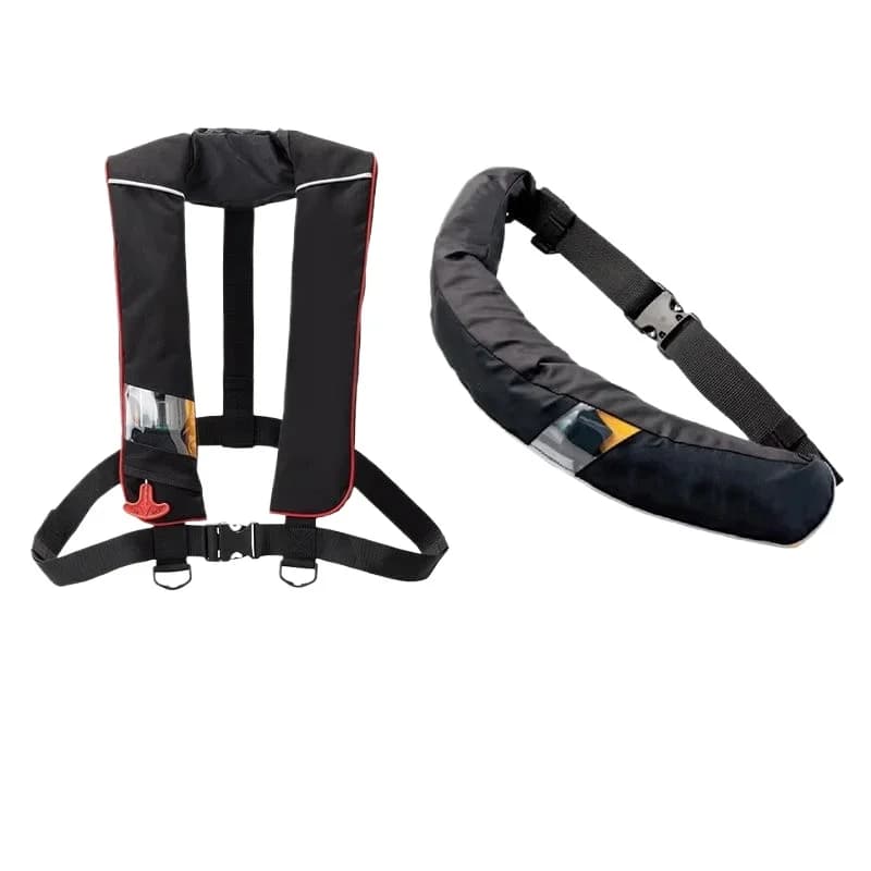 Upgraded Inflatable Life Jacket Life Waist Belt Sea Rock Fishing Portable Wear Anti-drowning Inflatable Life-saving Vest