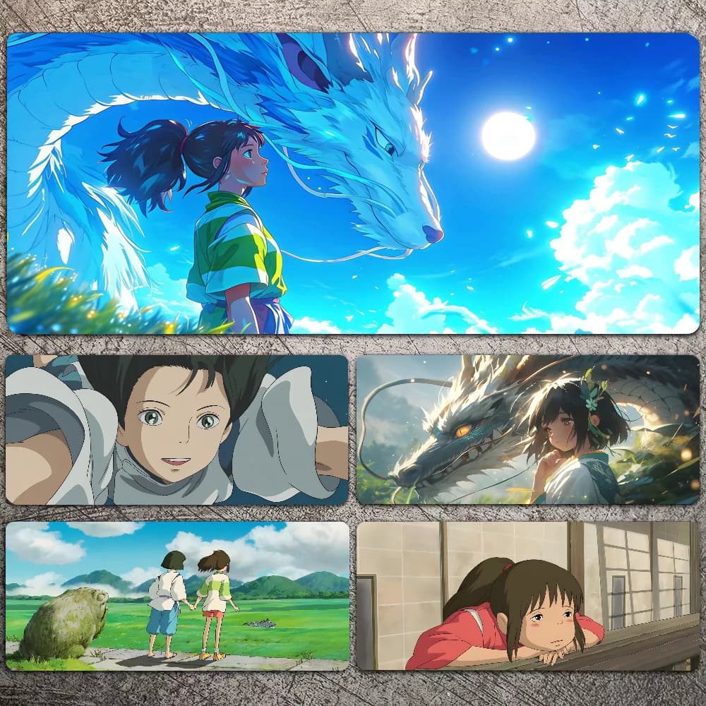 Anime S-Spirited Away tappetino per Mouse tappetino per Mouse accessori per giochi per Laptop tappetino per Mouse tappetino da scrivania grande tappetino per tastiera per Computer Gamer tappeto