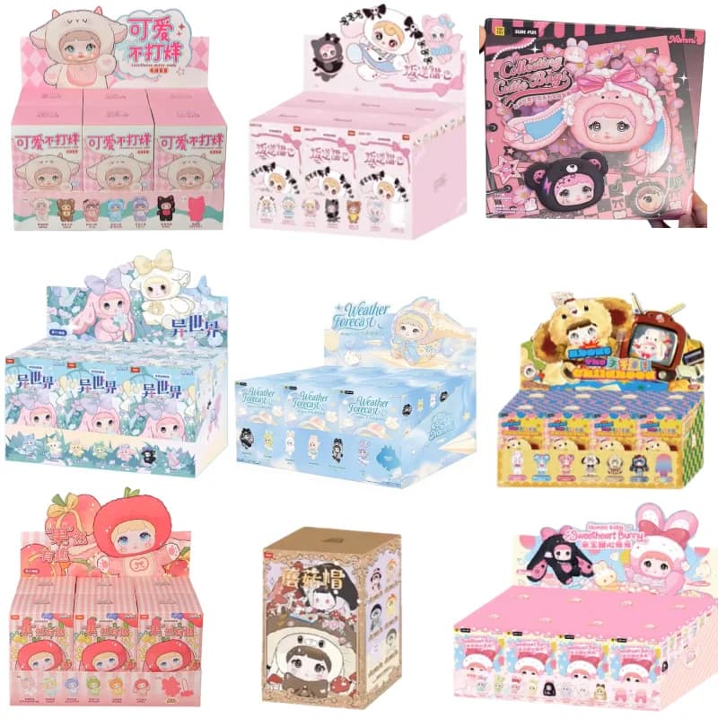 Genuino disponibile Nommi gamma completa di scatole cieche bambole Kawaii vinile viso portachiavi scatola misteriosa collezione di figure anime Decoratio