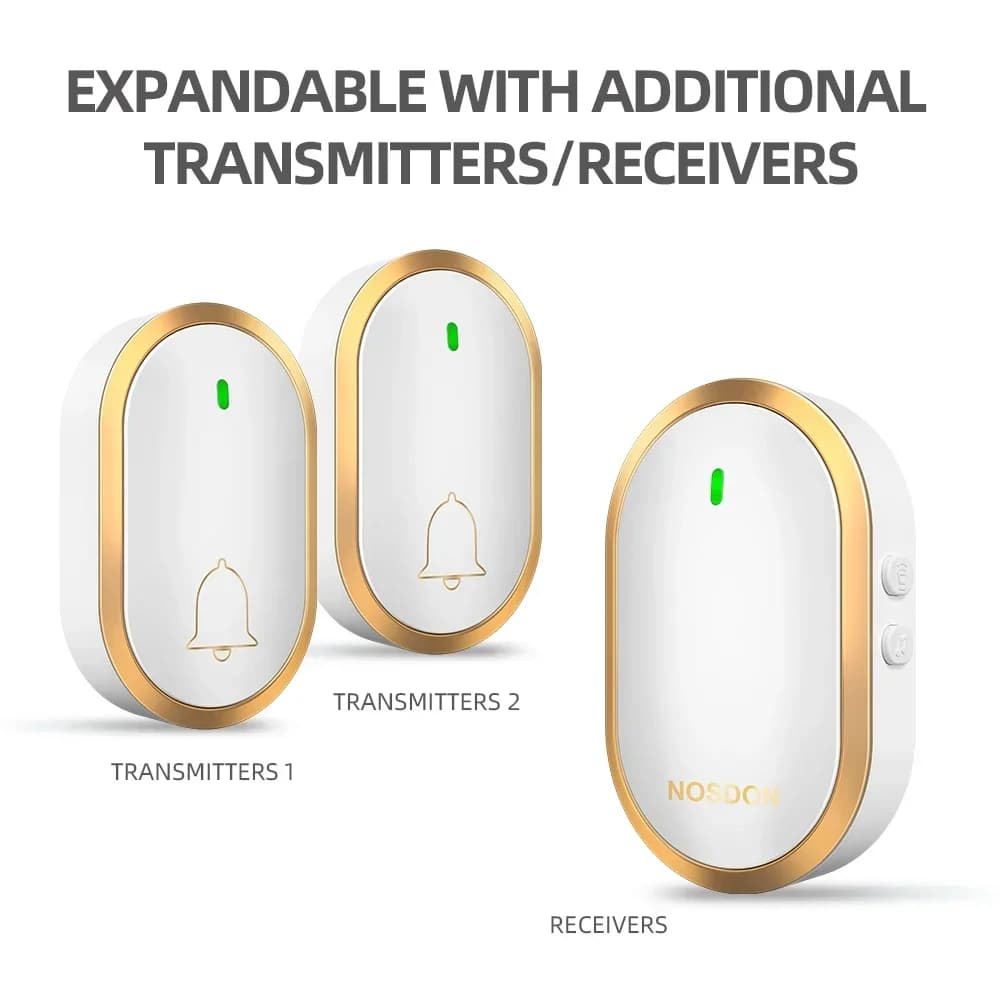 NUOVO campanello senza fili campanello impermeabile gamma campanello per porta intelligente carillon per home office spina europea spina americana campanello per porta fotocamera