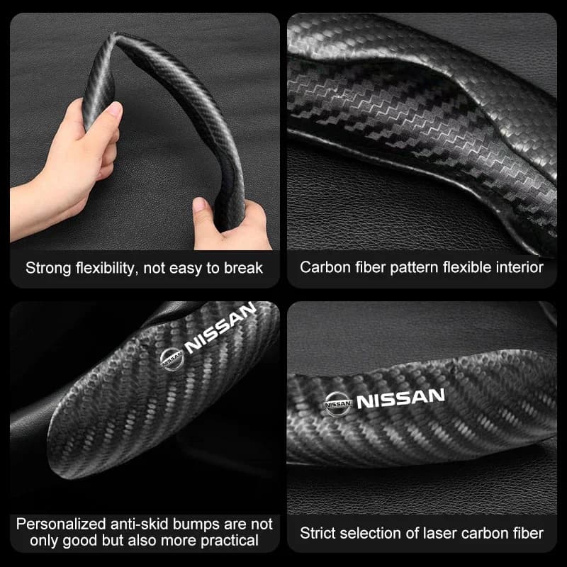 Universal protective cover for non-slip carbon fiber wheel segmented for Nissan Nismo GTR Altima Qashqai Almera Navara