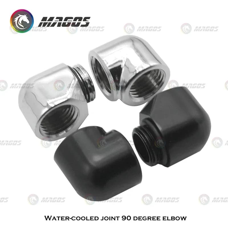 2PCS G1/4 90° Angled Fitting Female To Male/Female To Female, Adapter Connector For PC Water Cooling System Computer Case