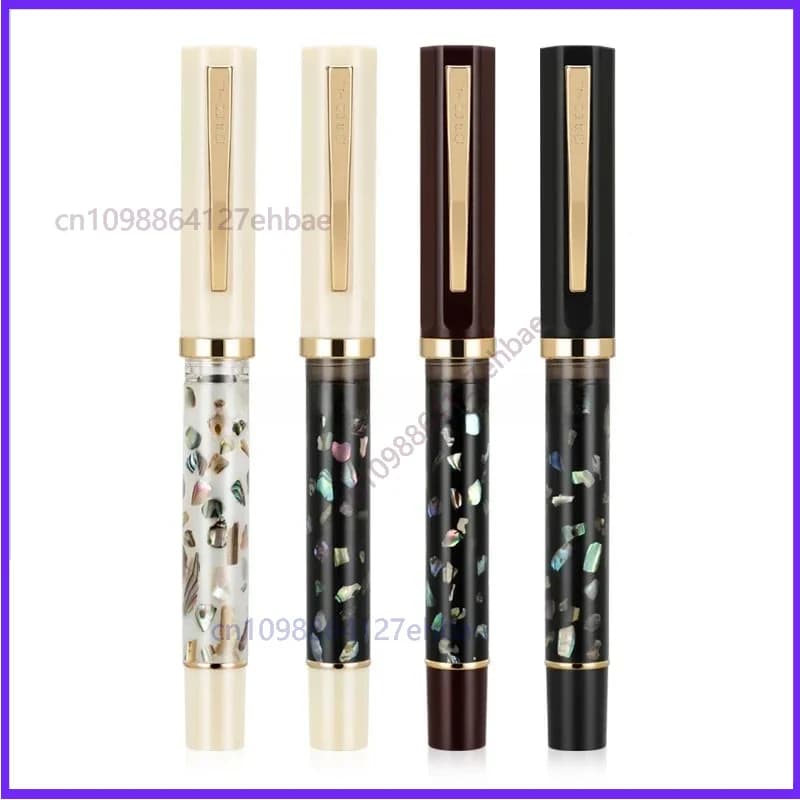 For Jinhao 58 Resin Fountain Pen F/EF Nib Writing Pen Elegant Ink Calligraphy Pens Office School Supplies Stationery（5pcs）