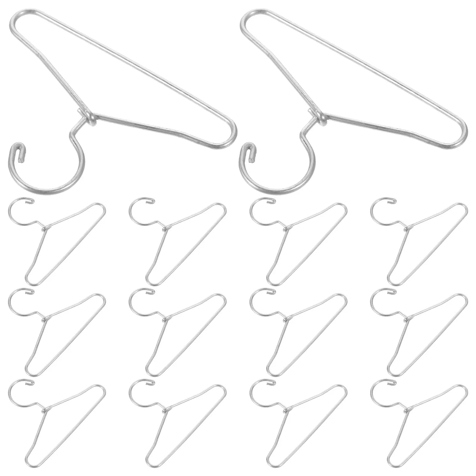 20 Pieces Mini Iron Clothes, Realistic Sizes and Small For Doll House, Miniature Wardrobe Accessories, Small Metal Clothes