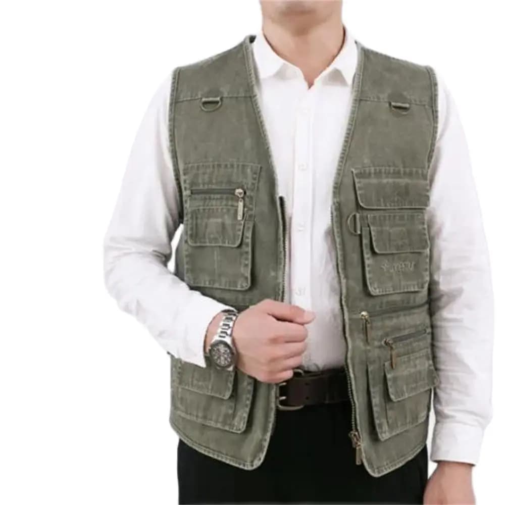 6XL 7XL Gilet di jeans Giacca da uomo senza maniche in cotone Gilet casual Cappotto di jeans da uomo Slim Fit Giacca maschile Tasche da cowboy Top