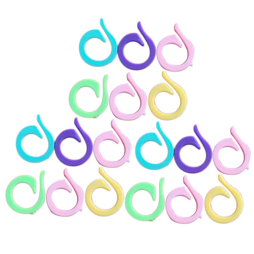 120Pcs Knitting Accessory Set Plastic Split Ring Marker for Crochet Stitch Counting Needle Number Line Position Marking Sweater