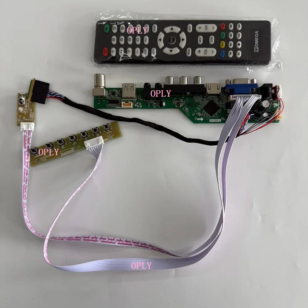 HDMI compatible TV controller kit for B140XW01 B140XTT01.0 B140XW01 V9/V8 1366x768 14 "RF USB AV VGA Audio LED Screen