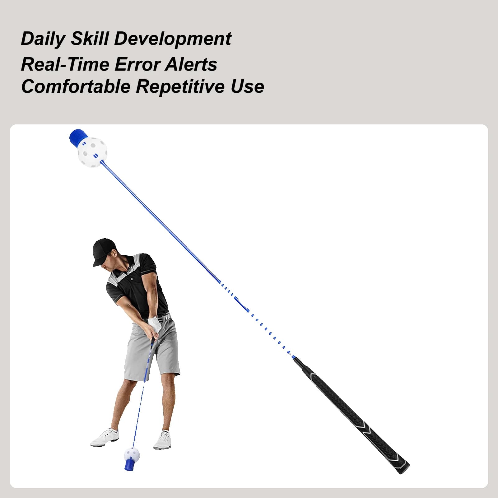 Allenatore per swing da golf Aiuto per l'allenamento dell'oscillazione da golf Bastone per pratica Attrezzatura sportiva per la correzione dei gesti dell'attrezzatura sportiva per uomini e donne