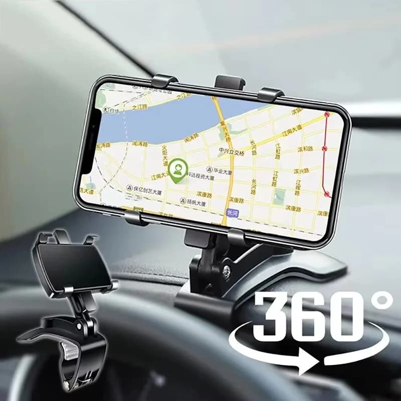 360-degree car telephone support Clip for car smartphone support Adjustable phone bracket for iPhone Xiaomi Huawei Samsung