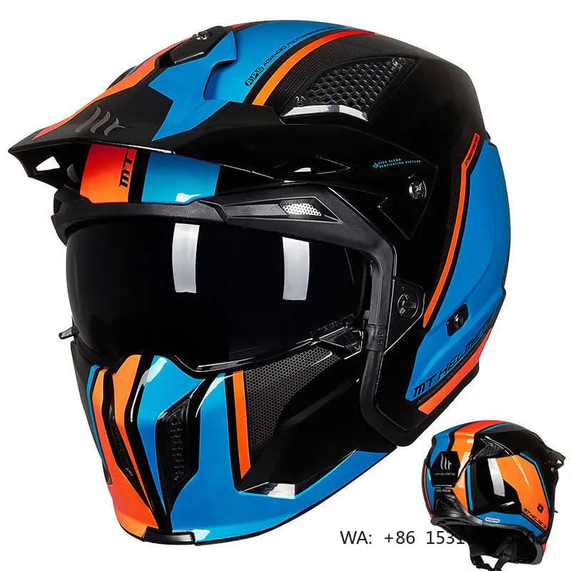 Casco Integrale Unisex Traspirante per Moto Fuoristrada, Best Seller per Uomini, per Motocross e Corse