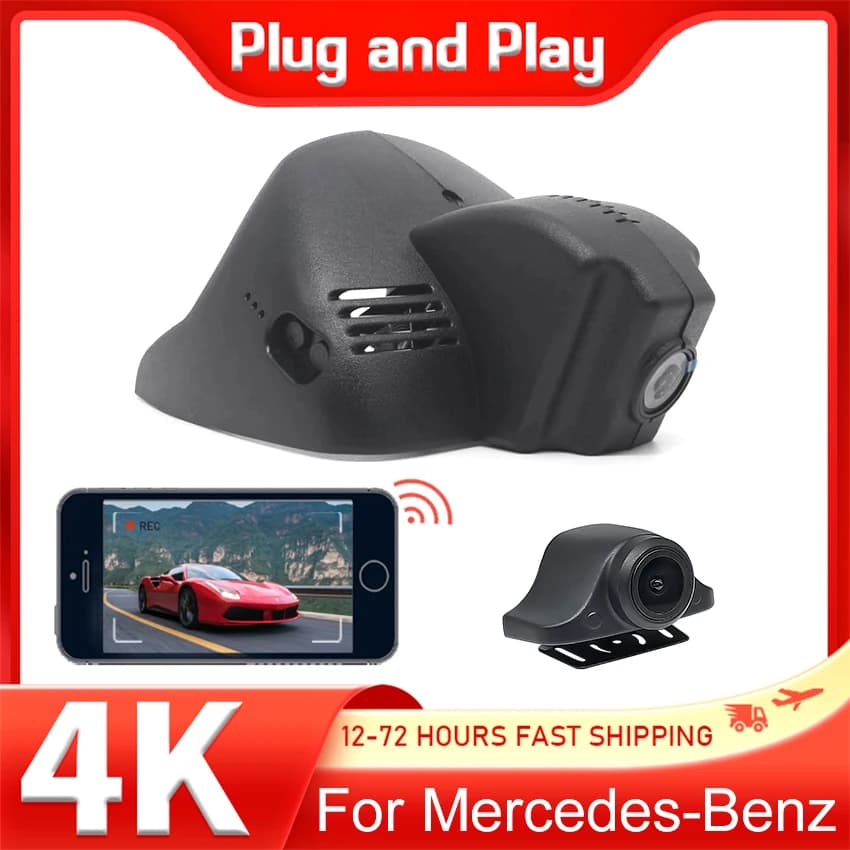 Plug and Play Car Dvr WIFI Dash Cam Camera For Mercedes-Benz Smart 453 fortwo forfour 453 2015-2019 For ‌‌Smart Fortwo Dashcam