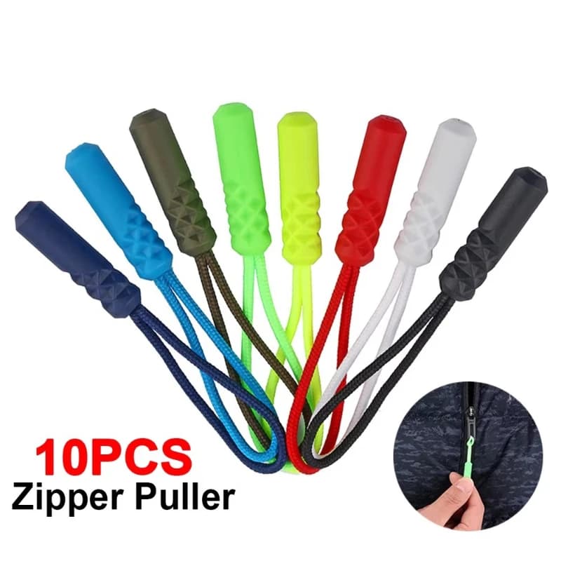 10/20 pz Tiranti per Cerniere, Terminali di Ricambio per Cordini, Clip di Sostitution per Valigie, Tende, Zaini, Linguette per Cerniere, Cordoncini di Ricambio, Repair Fibbie Rotte