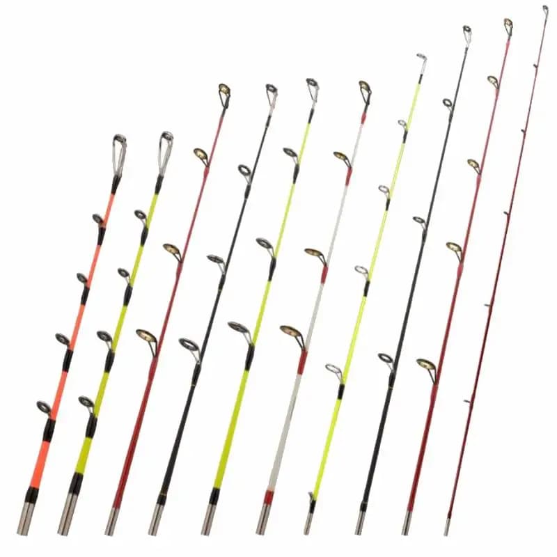 Punta per canna da pesca RA012 36 cm 40 cm 42 cm 50 cm 56 cm 75 cm 90 cm 96 cm Testa in fibra di vetro circa 6 mm Foro per linea da 3,9 mm a 4,9 mm